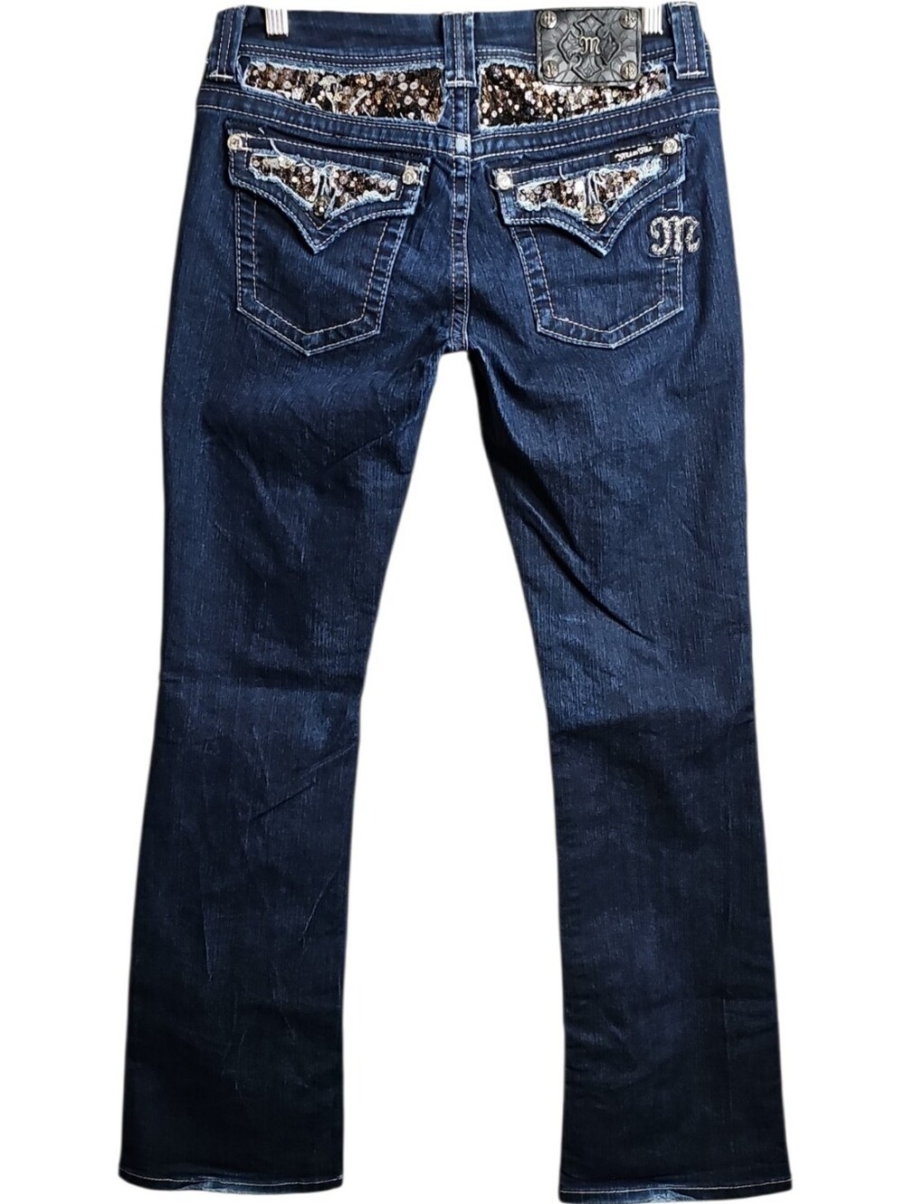 💥Miss Me Easy Boot Jeans. Women's Size: Waist 28x33 Inseam.